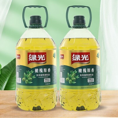 绿光橄榄原香调和油低温压榨初榨5升橄榄油食用油厂家直供
