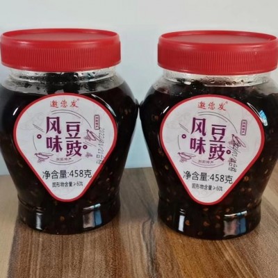 湖南特产 458g 香辣豆豉辣椒酱干辣椒 拌面下饭菜餐桌调味品批发