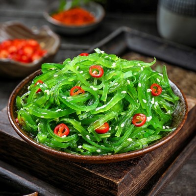 日式裙带菜 芽菜丝海草沙律中华海藻即食凉菜箱装精品海藻1kg/袋
