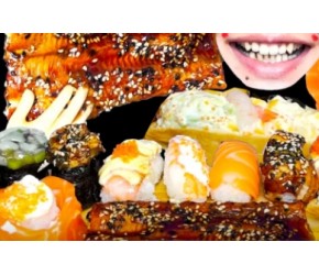 日本料理：各种超漂亮的寿司搭配碳烤鳗鱼！