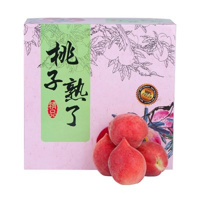 【严选】顺丰 礼盒装 春雪水蜜桃 新鲜水果桃子应季水蜜桃代发